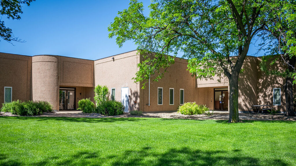 Exterior photo of the Spirit Building