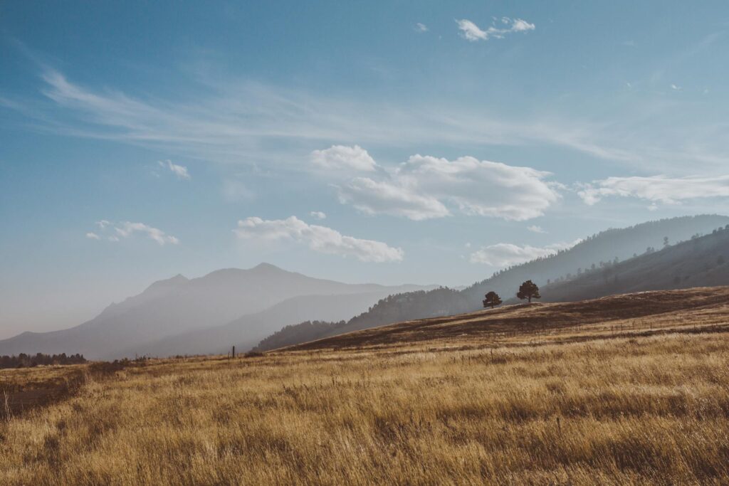 A field in Boulder, Colorado