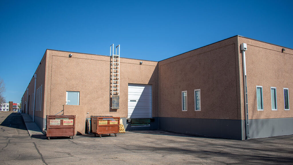 The loading dock area